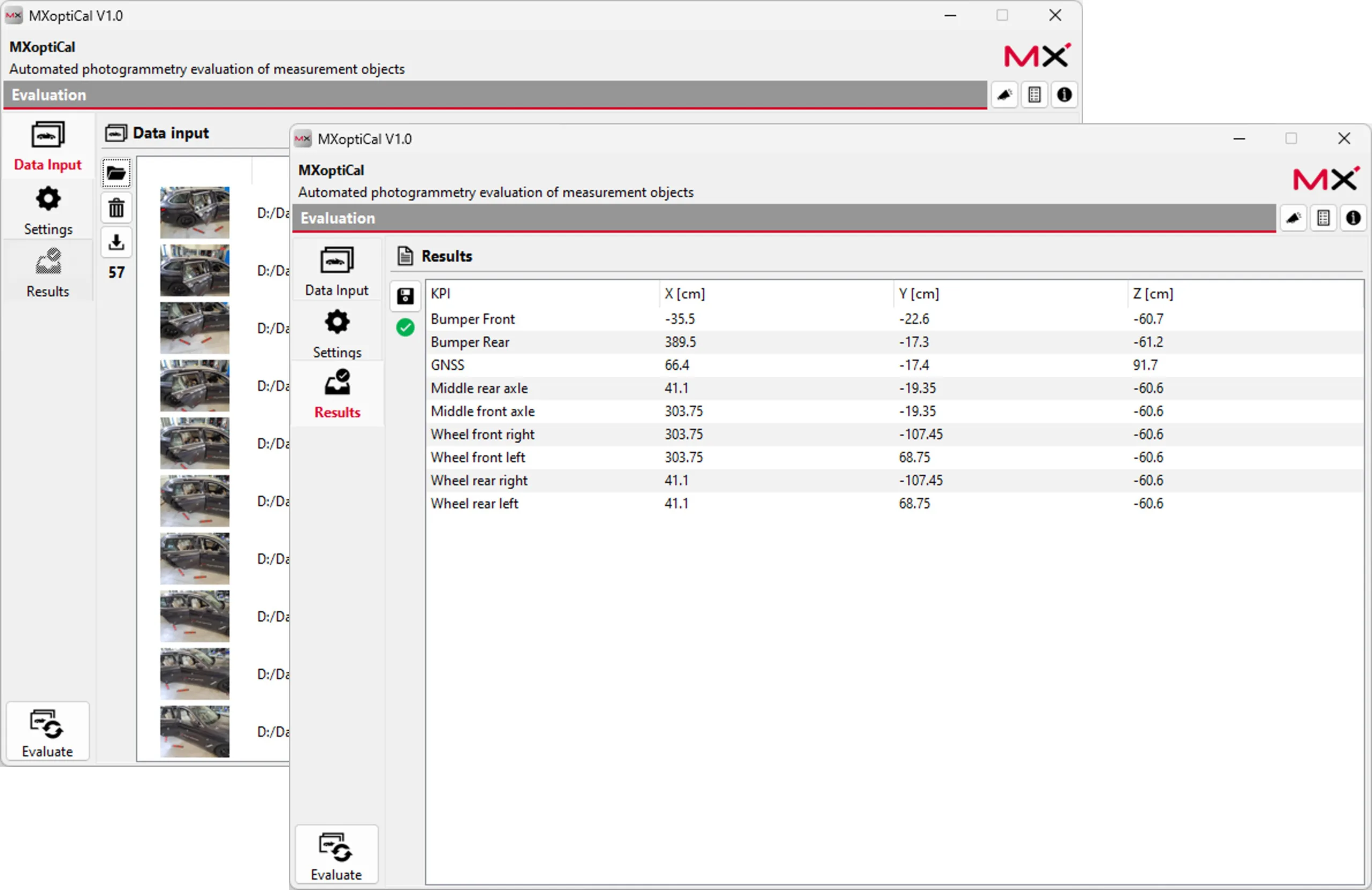 MdynamiX_MXoptiCal_Photogrammetrie_Data_Input_Screenshot