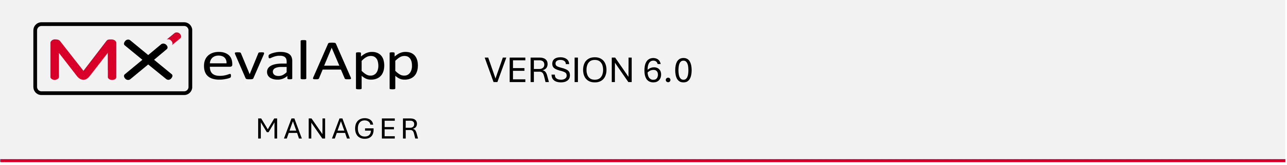 Logo zum New Release zu MXevalApp Manager Version 6.0 der Firma MdynamiX