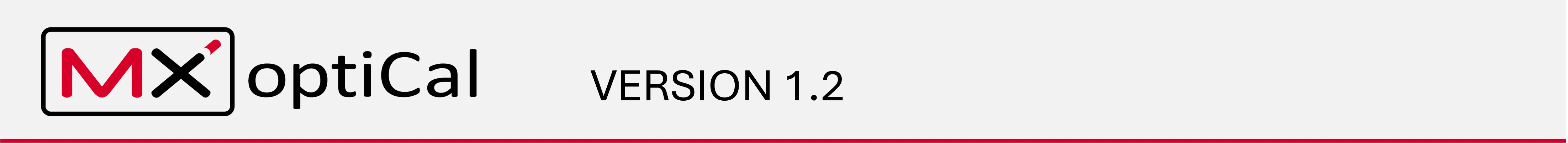 Logo zum New Release zu MXoptiCal Version 1.2 der Firma MdynamiX