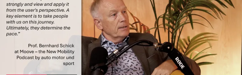 Prof. Bernhard Schick in einem Podcast Studio für Moove