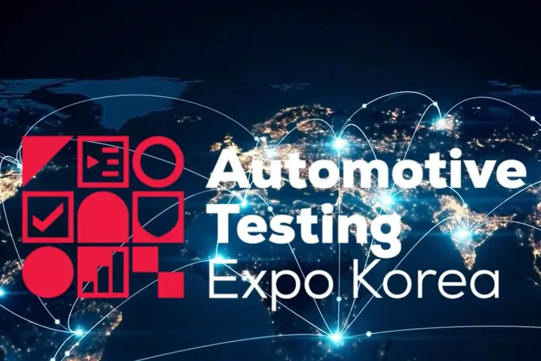 Logo der Automotive Testing Expo Korea 2026, einer Fachmesse, an der MdynamiX teilnimmt.