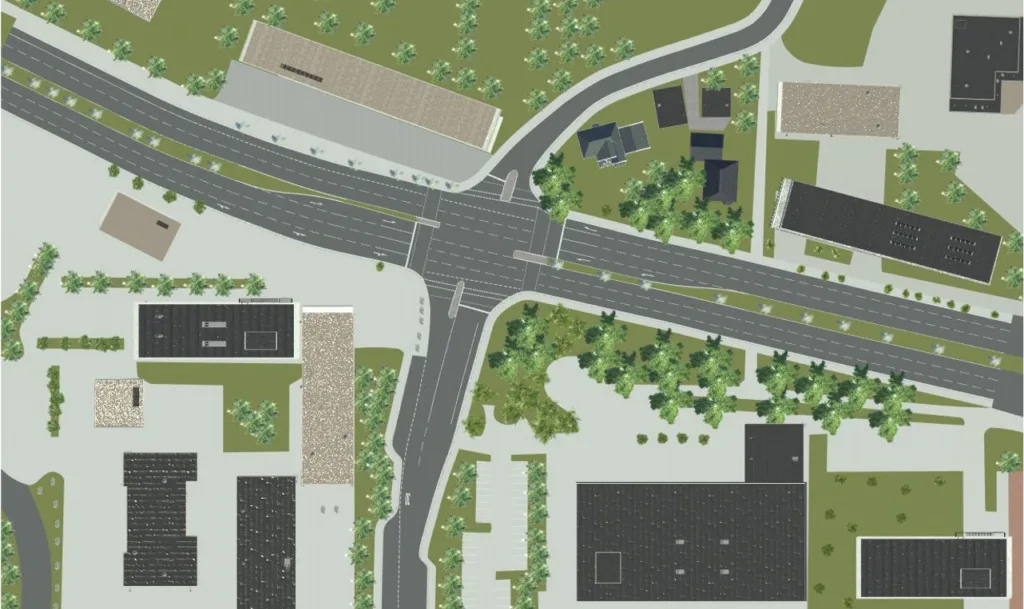 Zu sehen ist eine digital e Karte