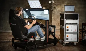 MXsteerWheel RT pro im statischen Fahrsimulator - MXsteerLink