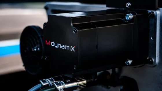 MdynamiX Force Feedback Actuator für realistisches Steering Feel im BMW M Motorsport Simulator. MdynamiX ist Official Partner of BMW M Motorsport.