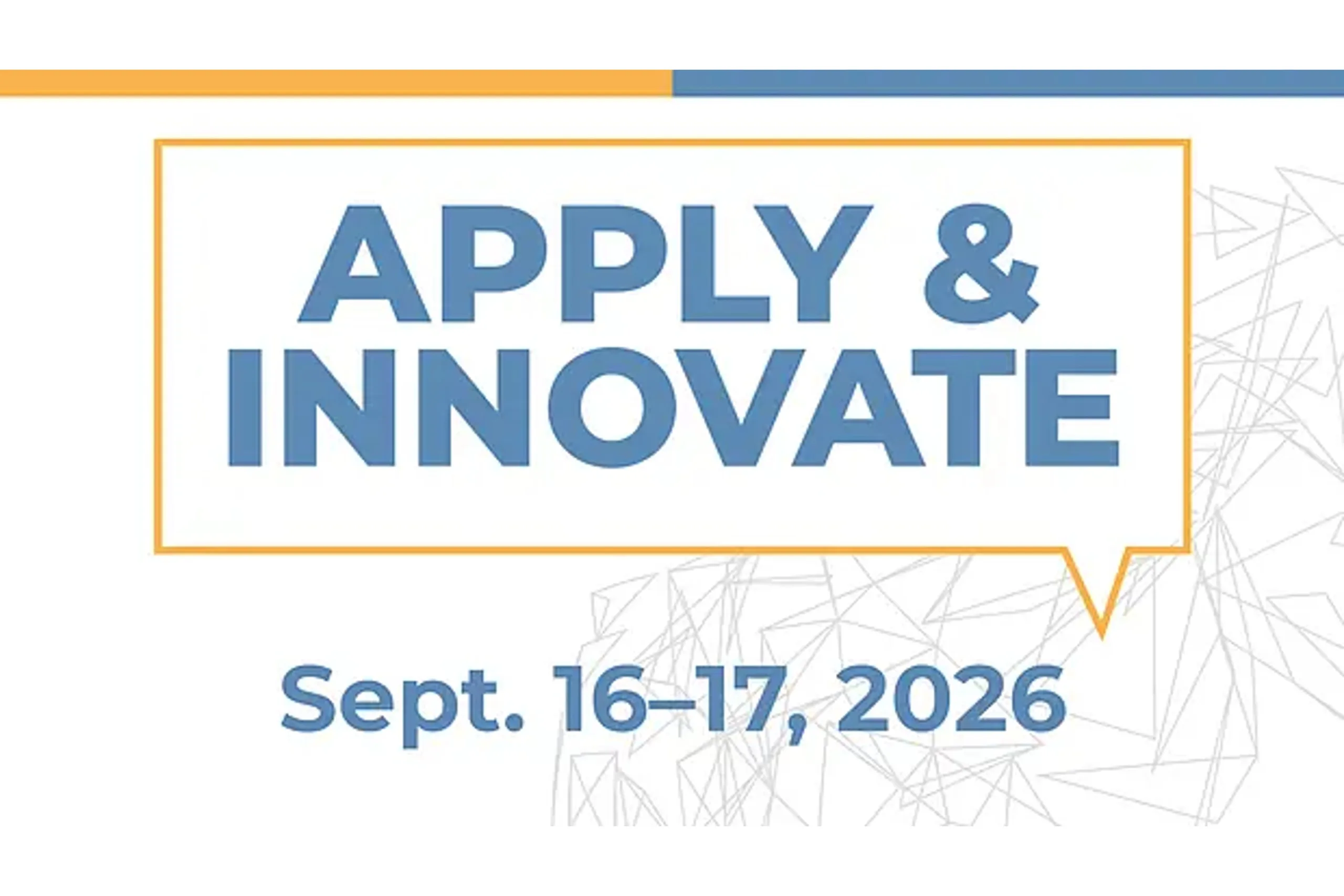 Veranstaltungsbanner der Apply & Innovate 2026. MdynamiX nimmt an der Fachmesse teil.