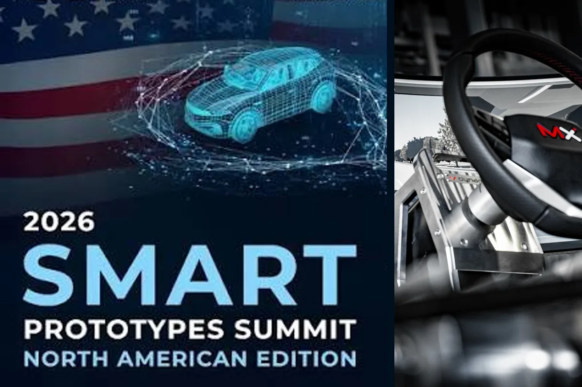 Smart Prototypes Summit 2026 North America und MdynamiX MXsteerLink im Fahrsimulator